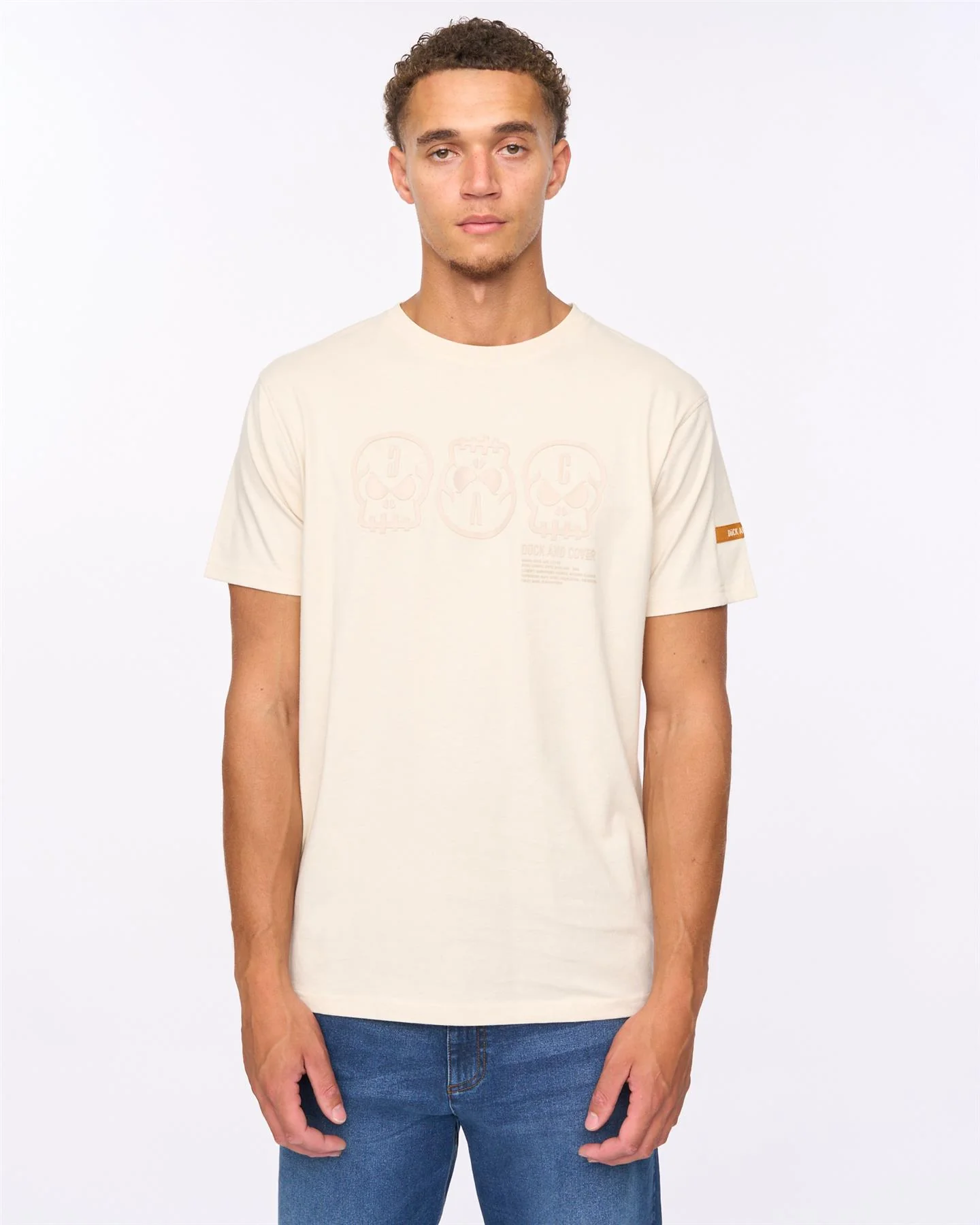 Deltamans T-Shirt Light Stone