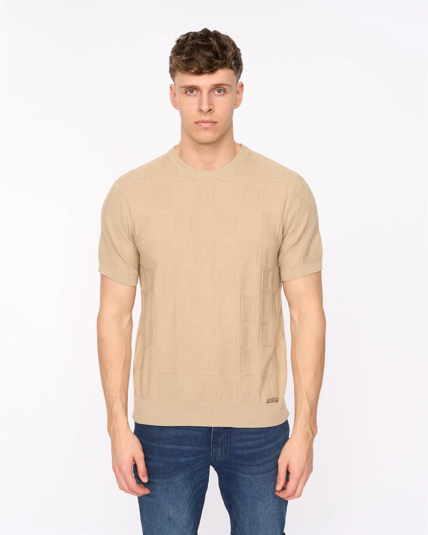Littleton Knit T-Shirt Light Stone