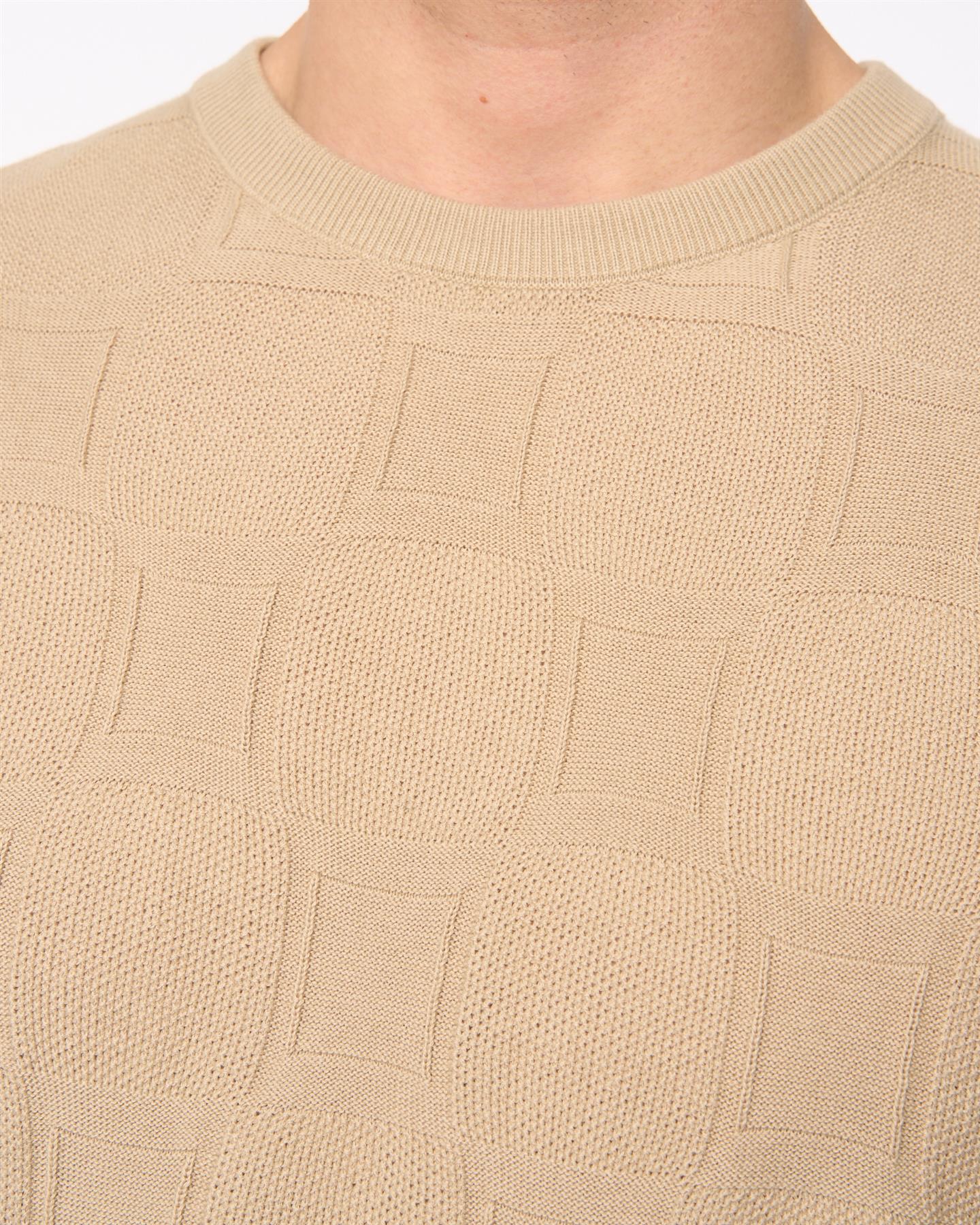 Littleton Knit T-Shirt Light Stone - Image 6