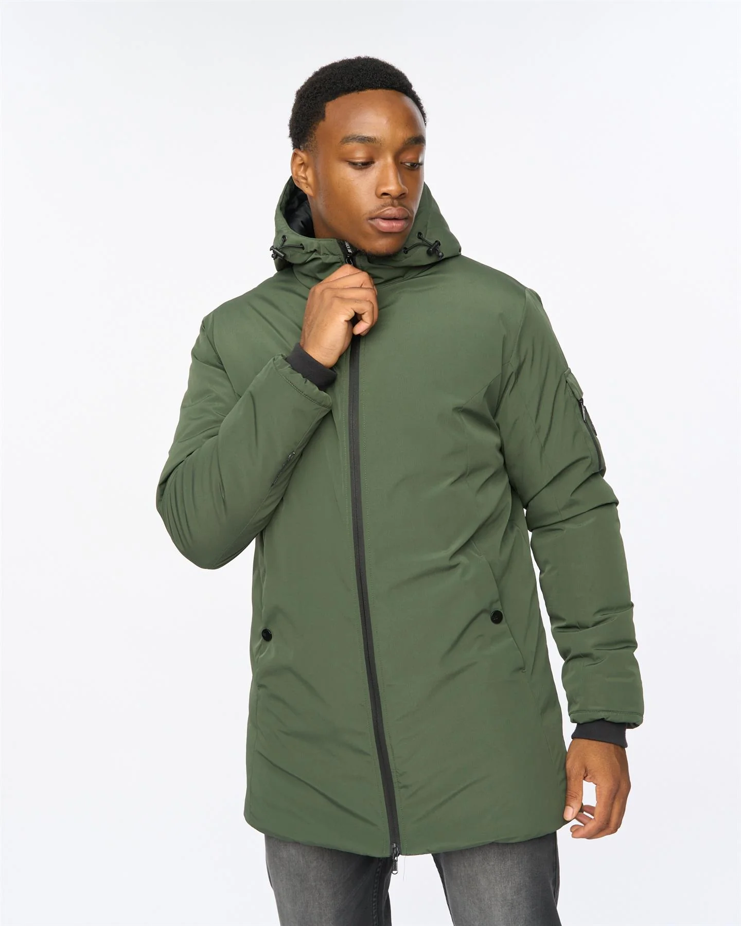 Mantrax Padded Jacket Dark Olive - Image 3