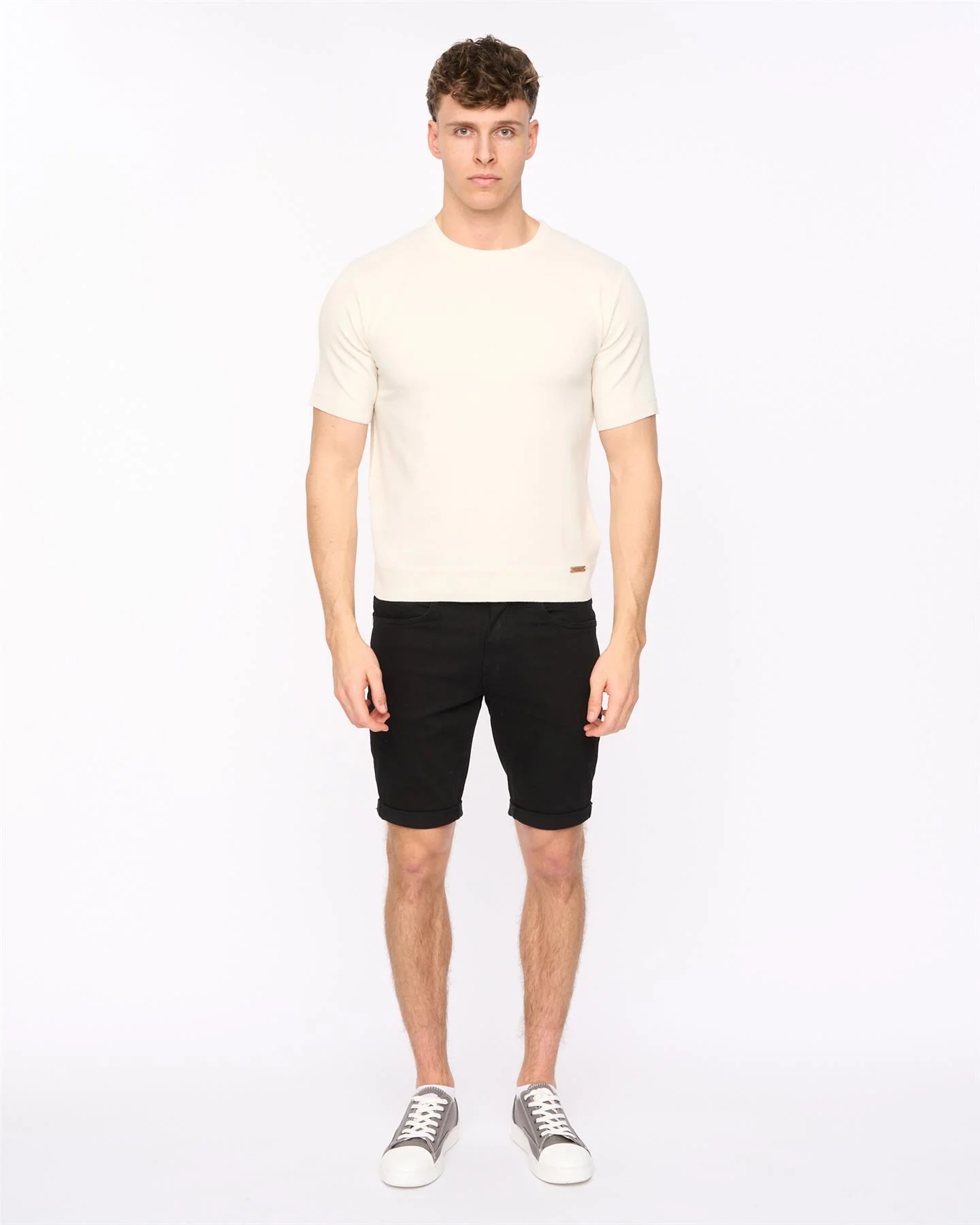 Marvela Knit T-Shirt Light Stone - Image 2