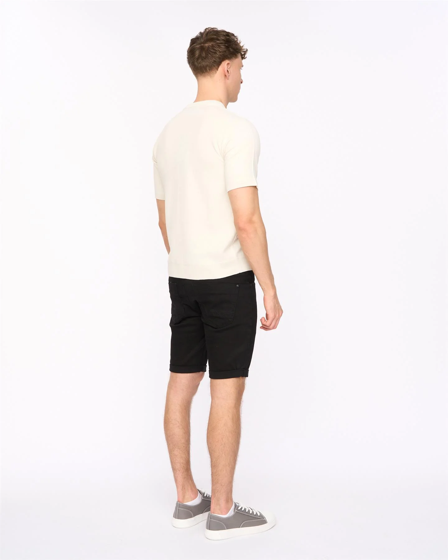 Marvela Knit T-Shirt Light Stone - Image 3