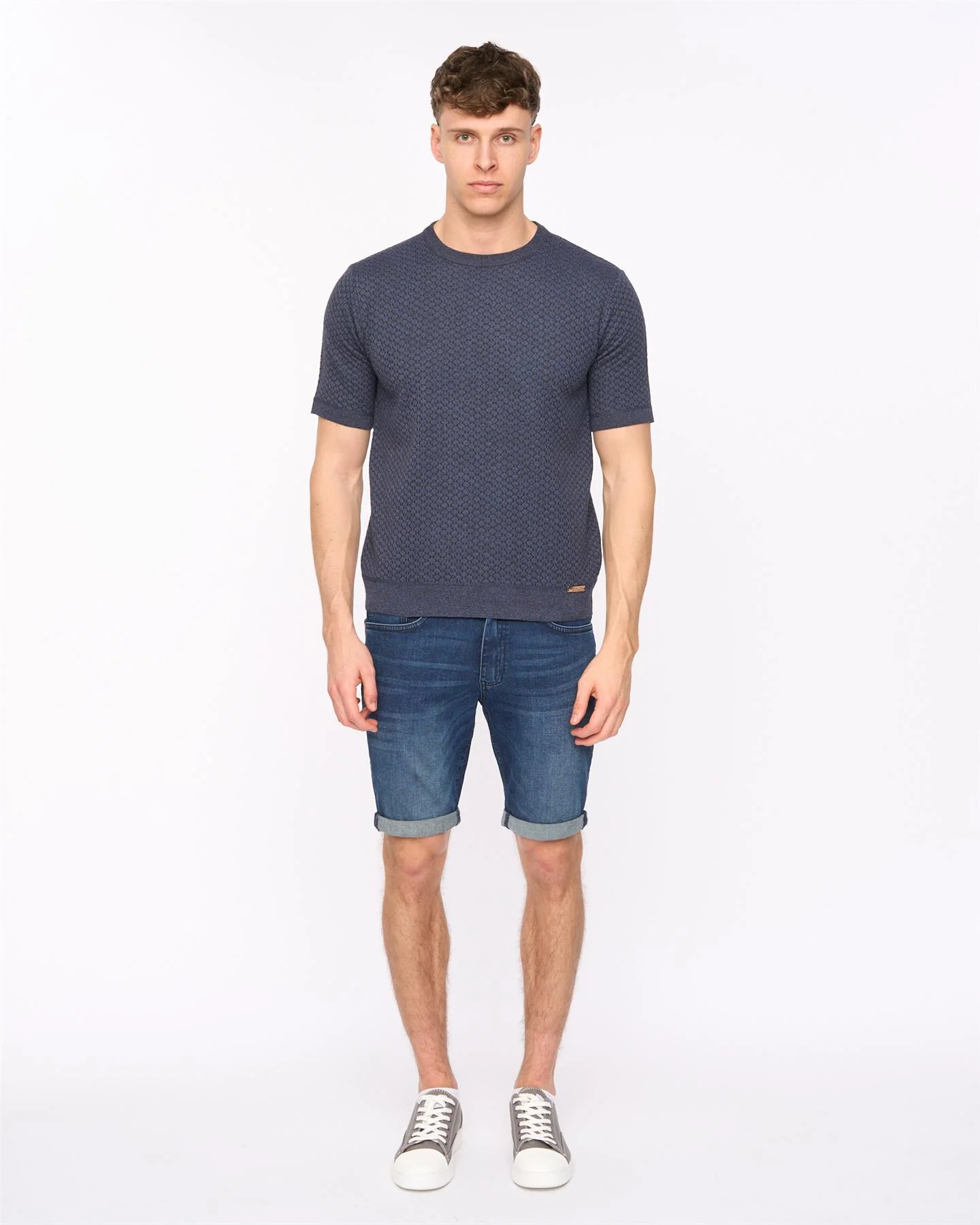 Mataso Knit T-Shirt Slate Blue - Image 2