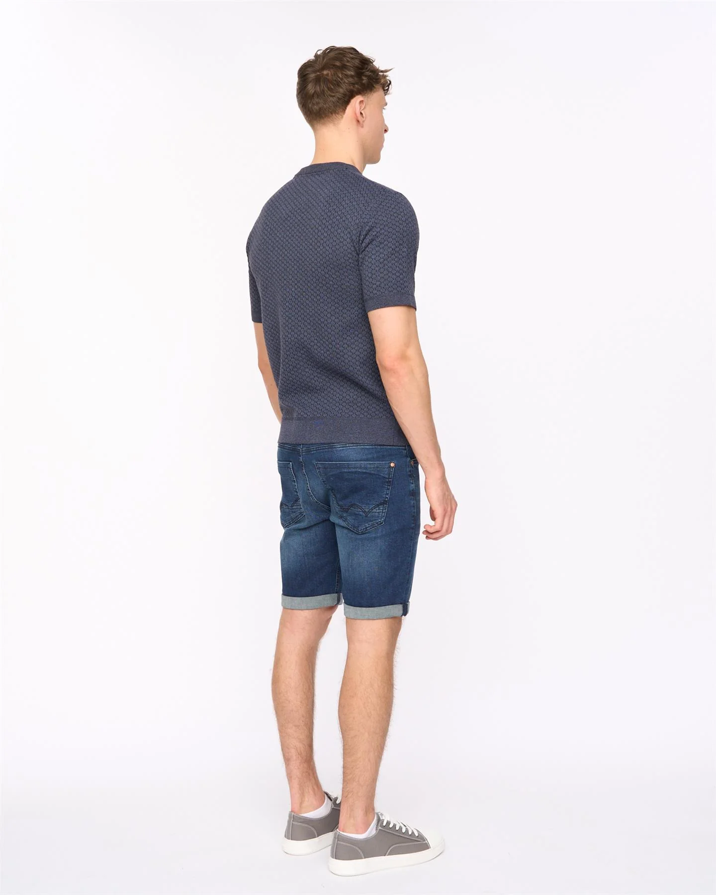 Mataso Knit T-Shirt Slate Blue - Image 3