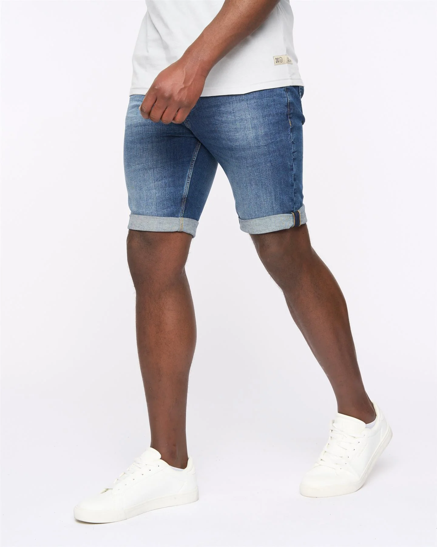 Mustone Denim Shorts Dark Stone Wash - Image 3
