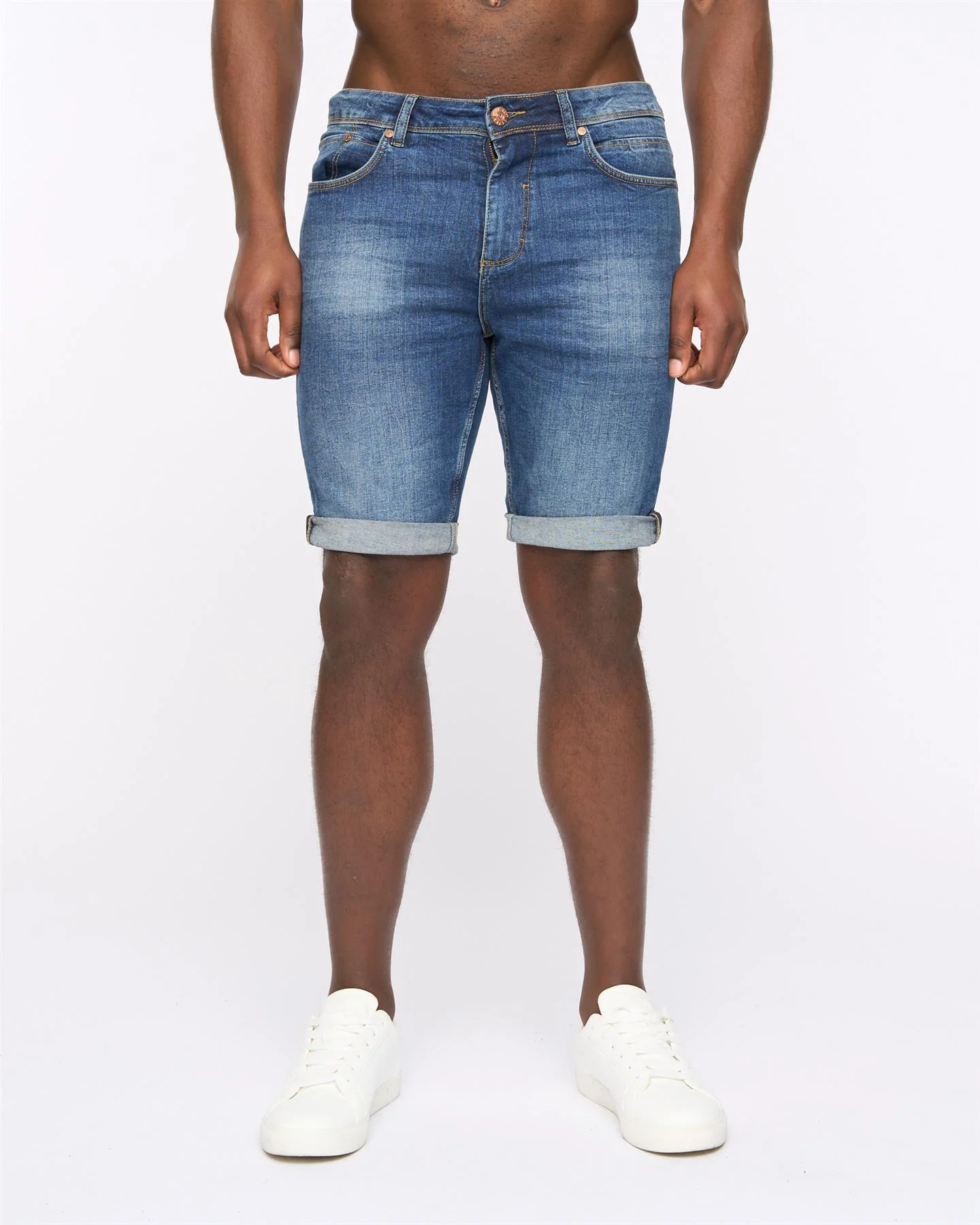 Mustone Denim Shorts Dark Stone Wash - Image 5