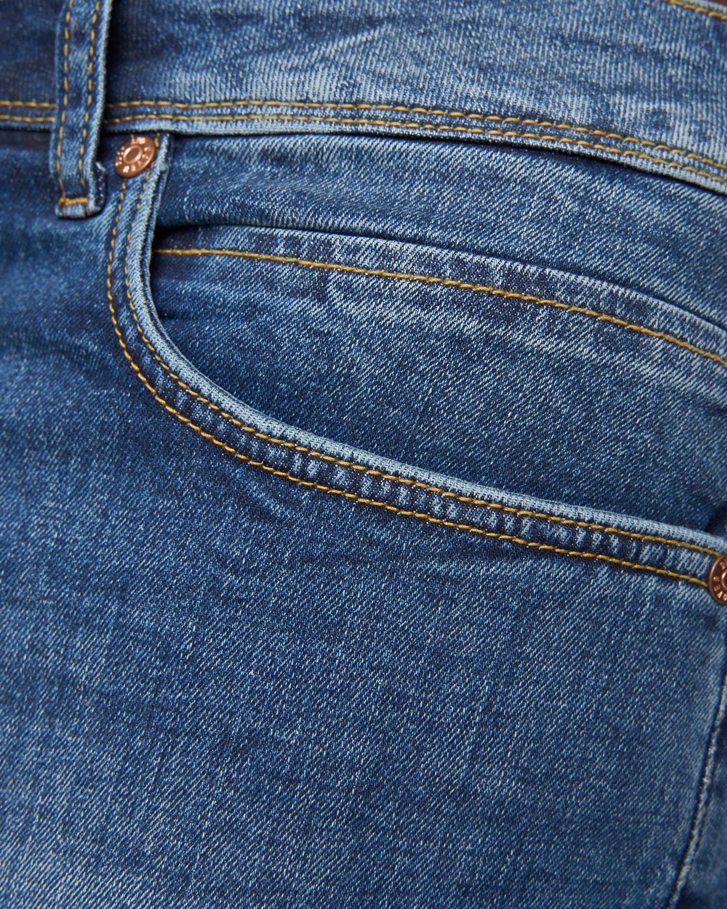 Mustone Denim Shorts Dark Stone Wash - Image 6