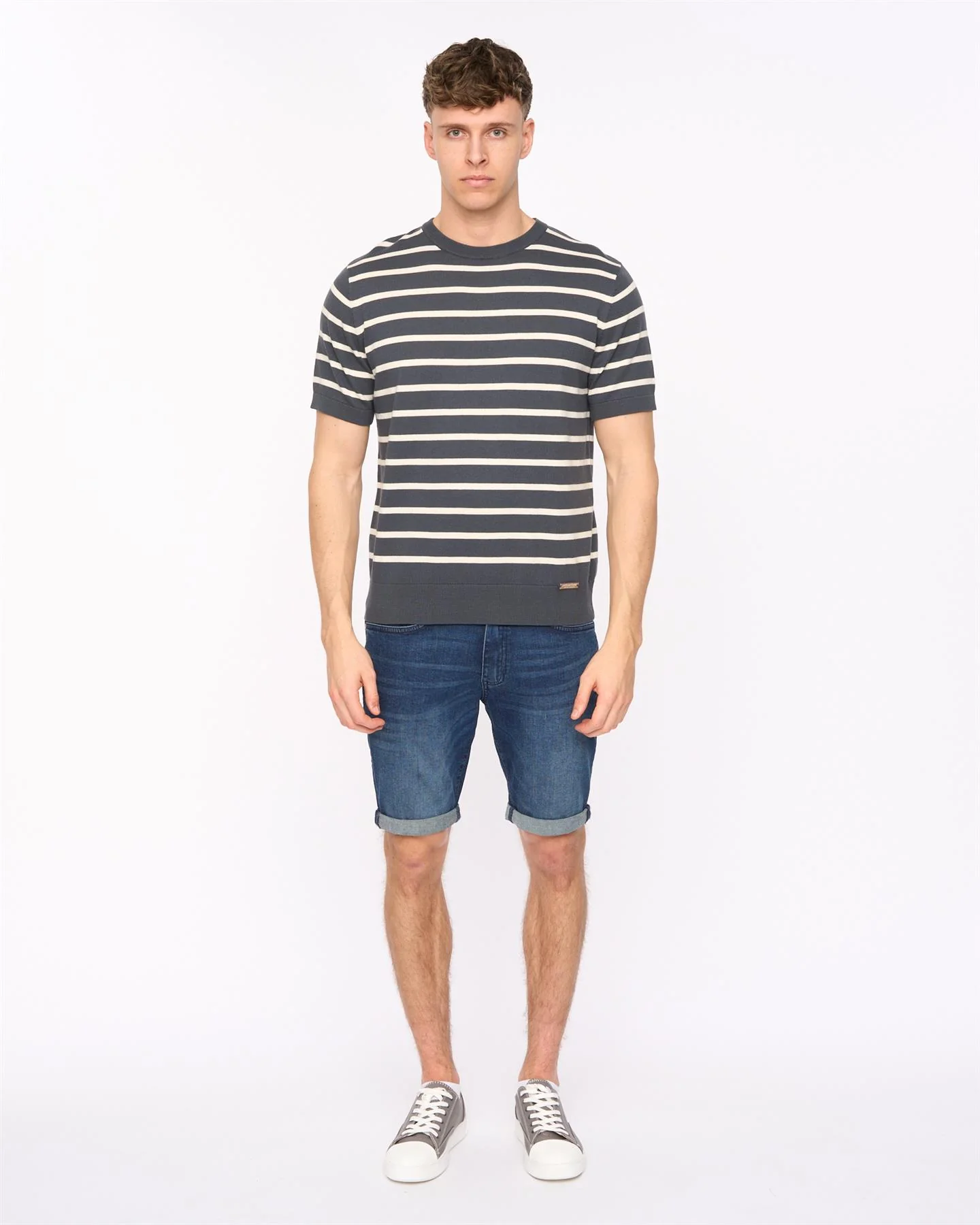 Norwell Knit T-Shirt Slate Blue - Image 2