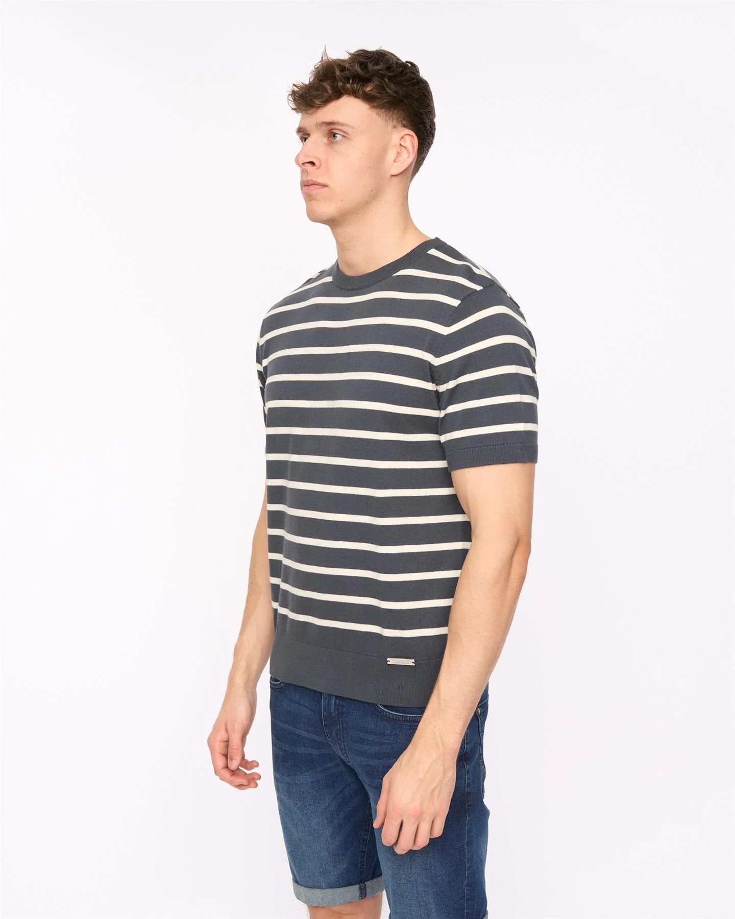 Norwell Knit T-Shirt Slate Blue - Image 3