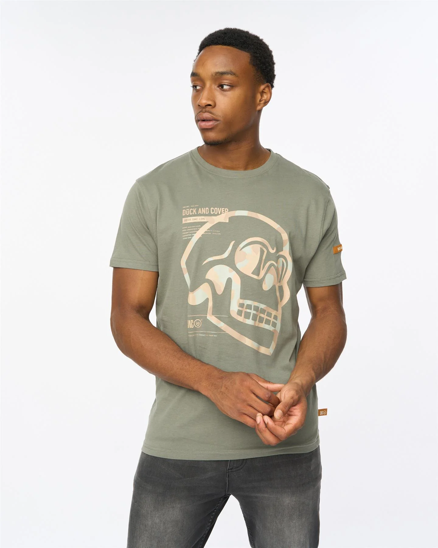 Skullmatic T-Shirt Dark Olive - Image 2
