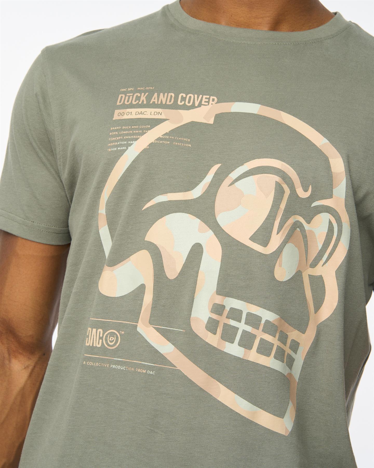 Skullmatic T-Shirt Dark Olive - Image 6