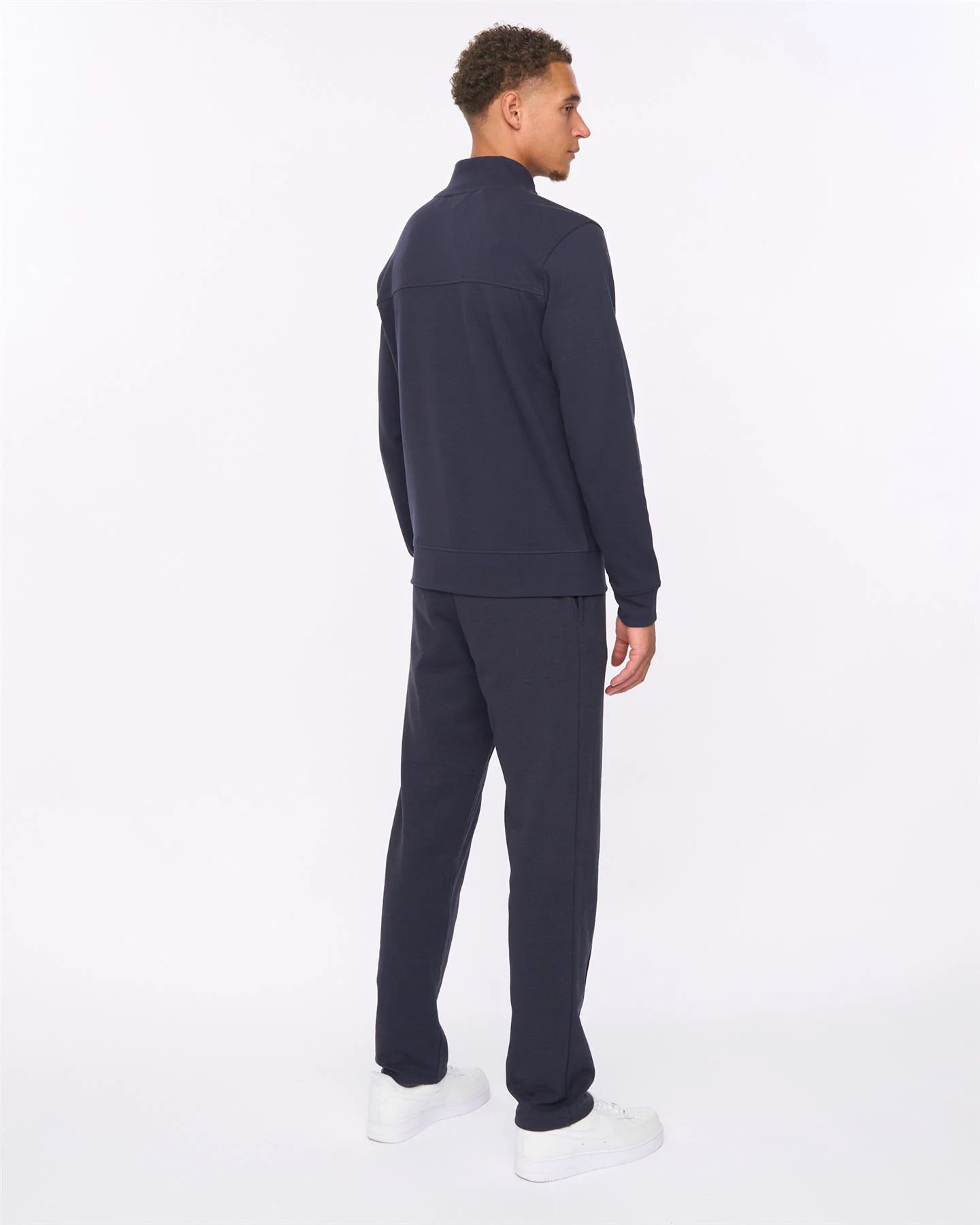 Slellmoore 1/4 Zip Hoodie Navy - Image 5