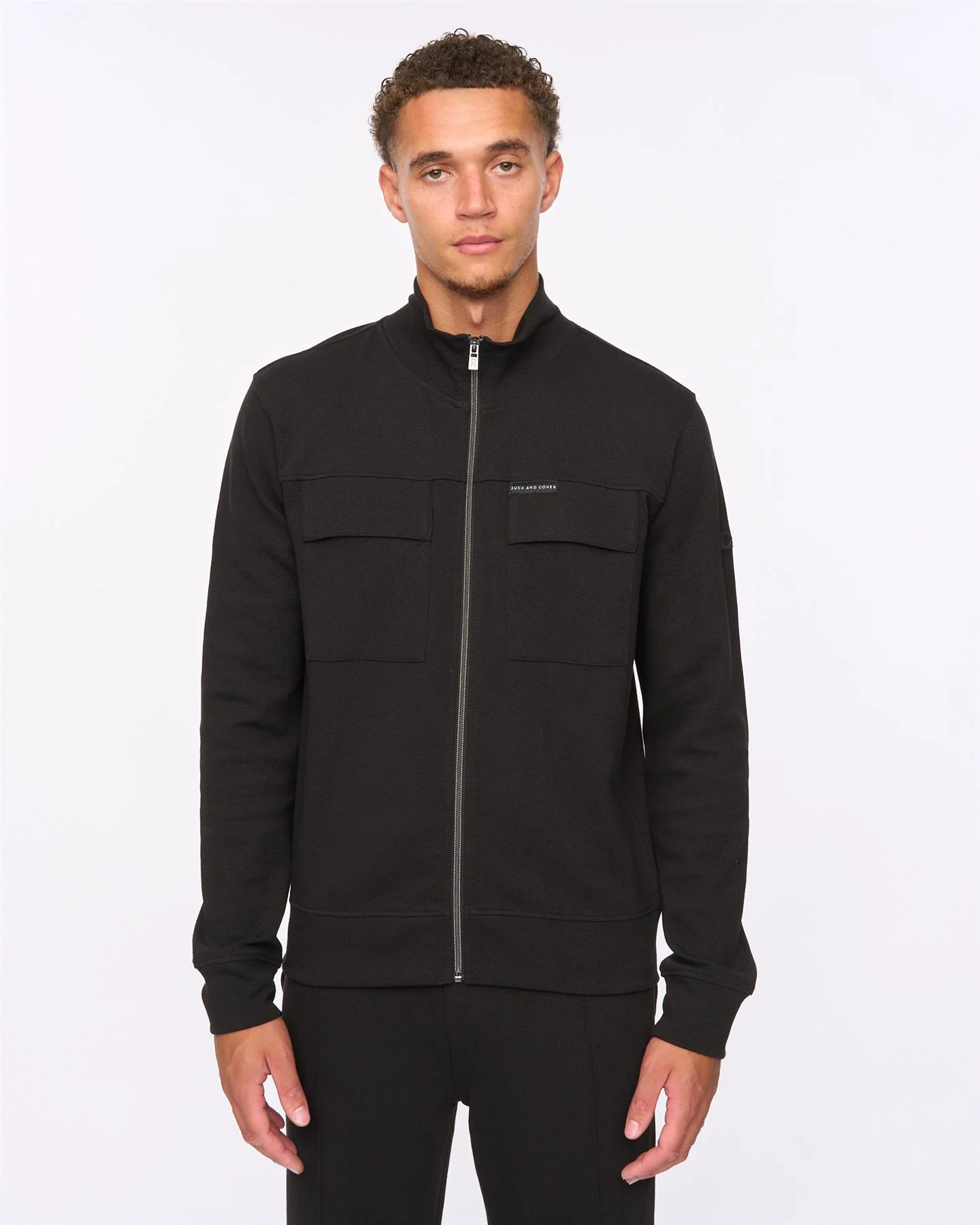 Tames Zip Thru Sweat Black