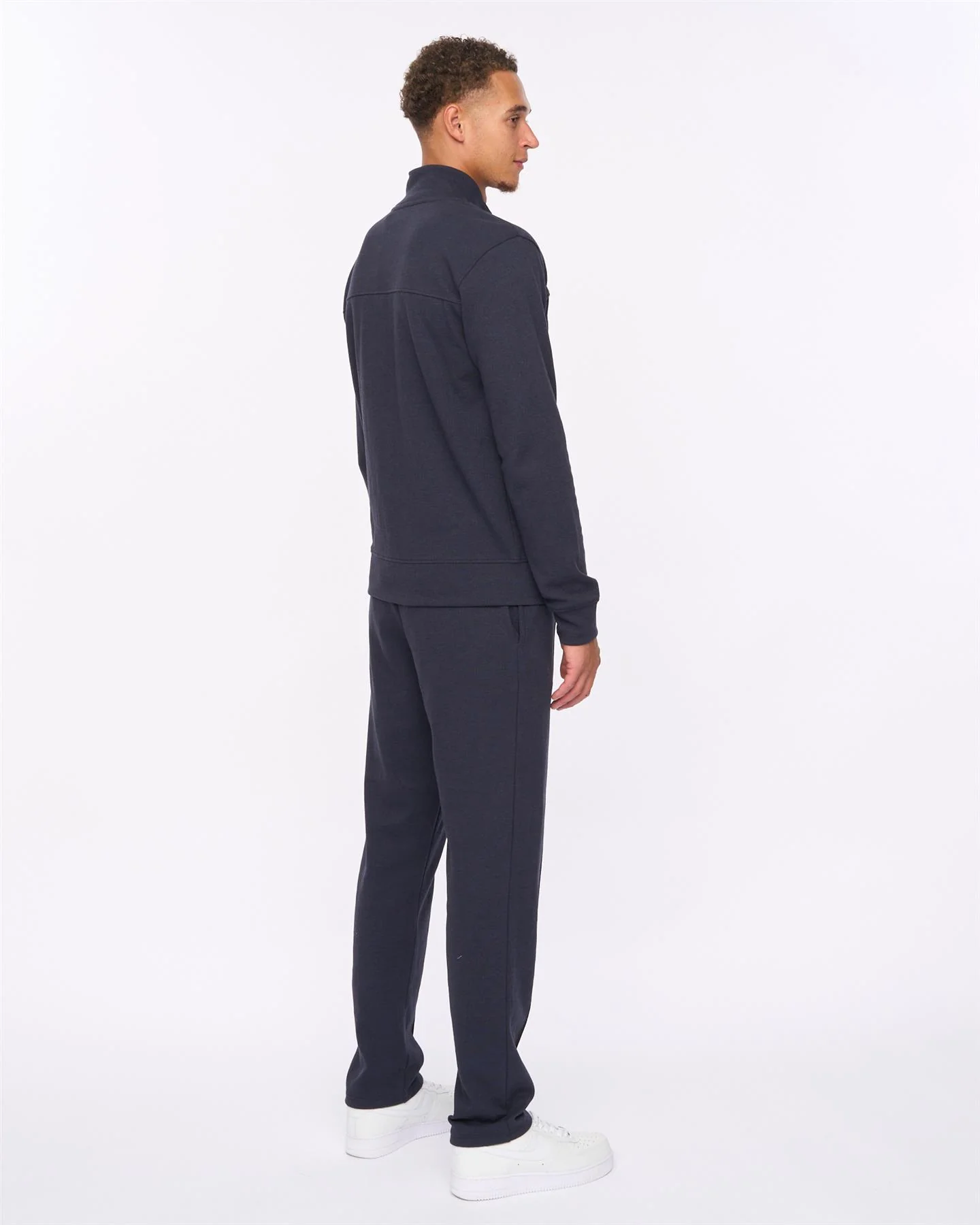 Tames Zip Thru Sweat & Joggers Set Navy - Image 2