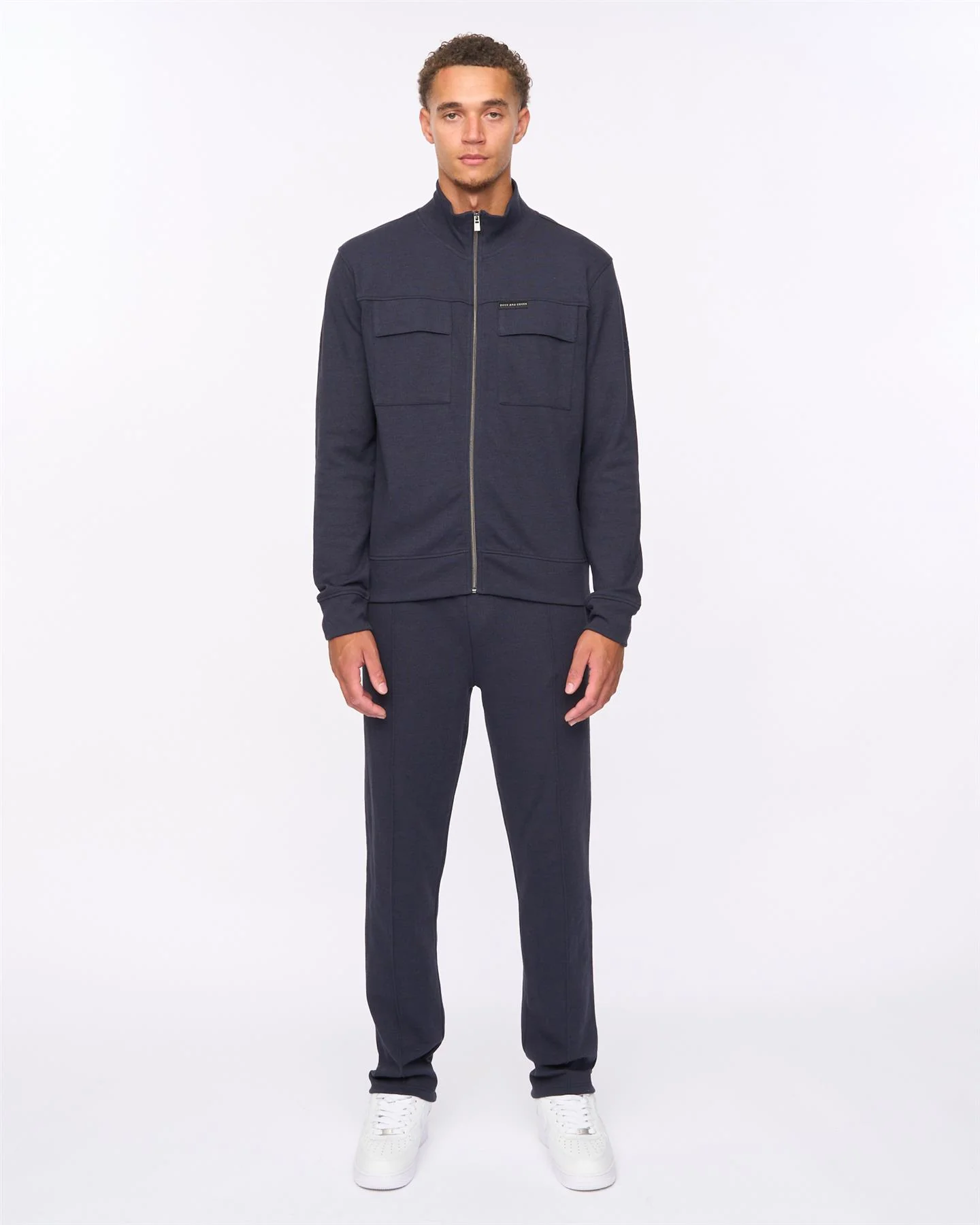 Tames Zip Thru Sweat Navy - Image 4