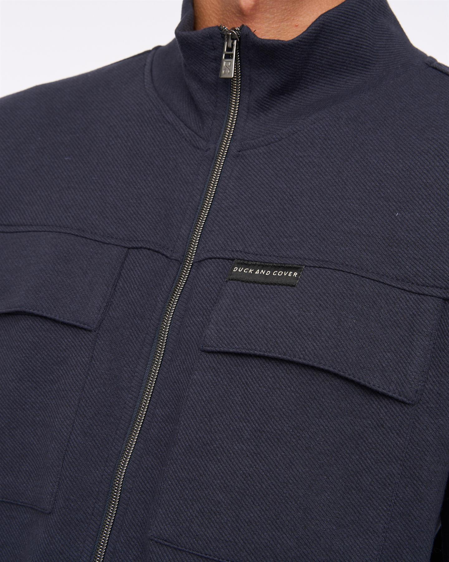 Tames Zip Thru Sweat Navy - Image 6