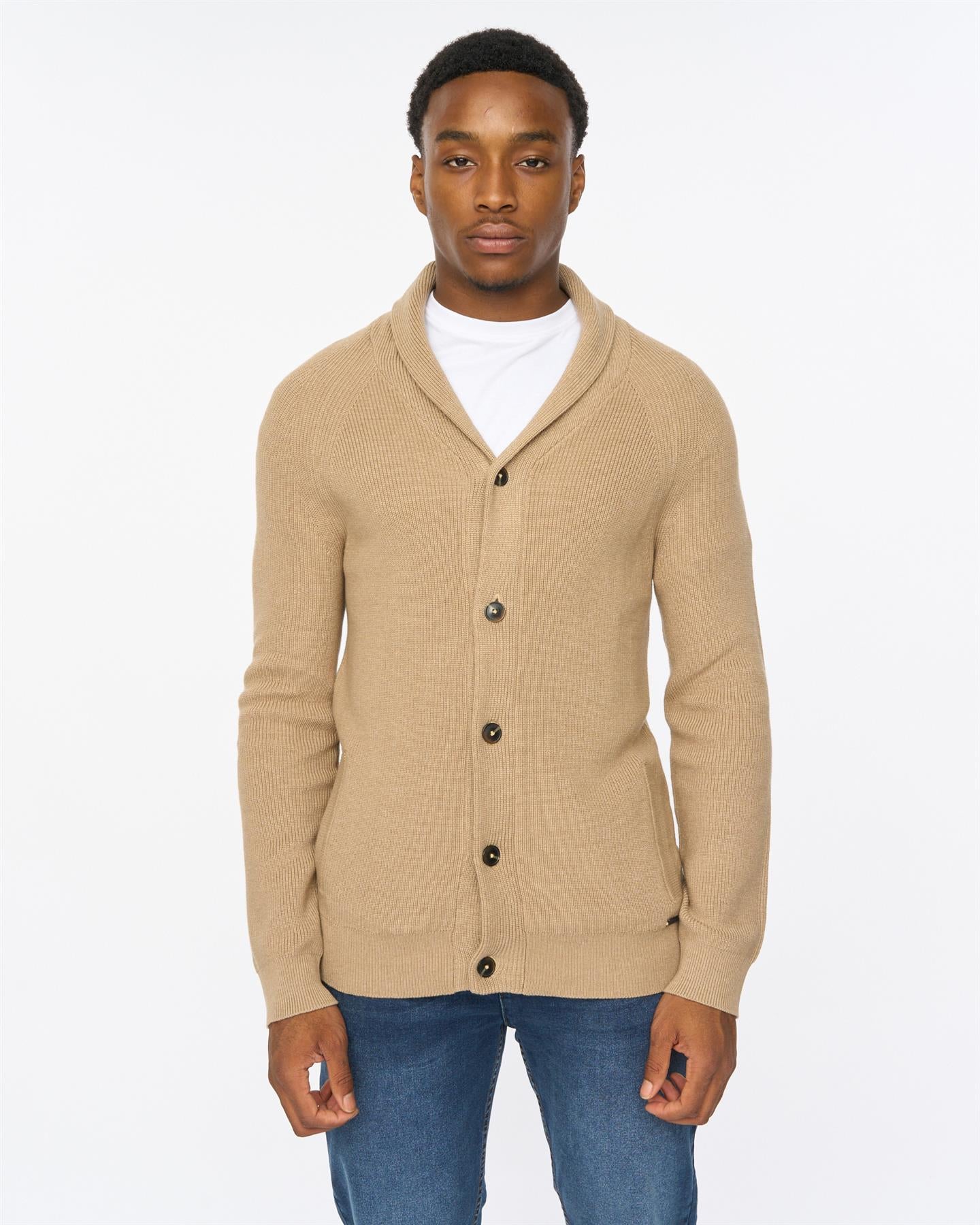 Venosa Shawl Cardigan Stone
