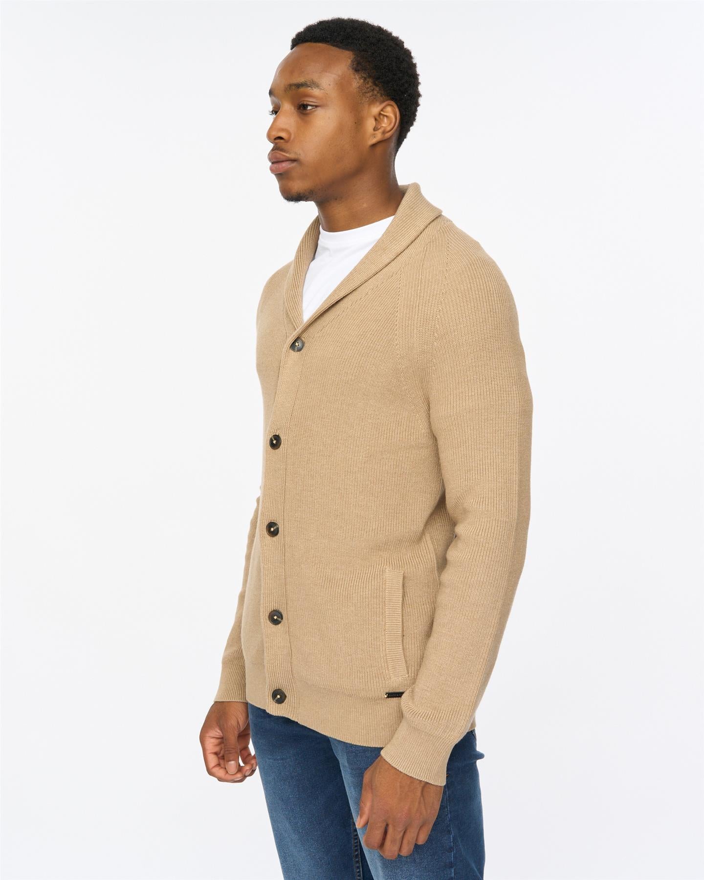 Venosa Shawl Cardigan Stone - Image 2