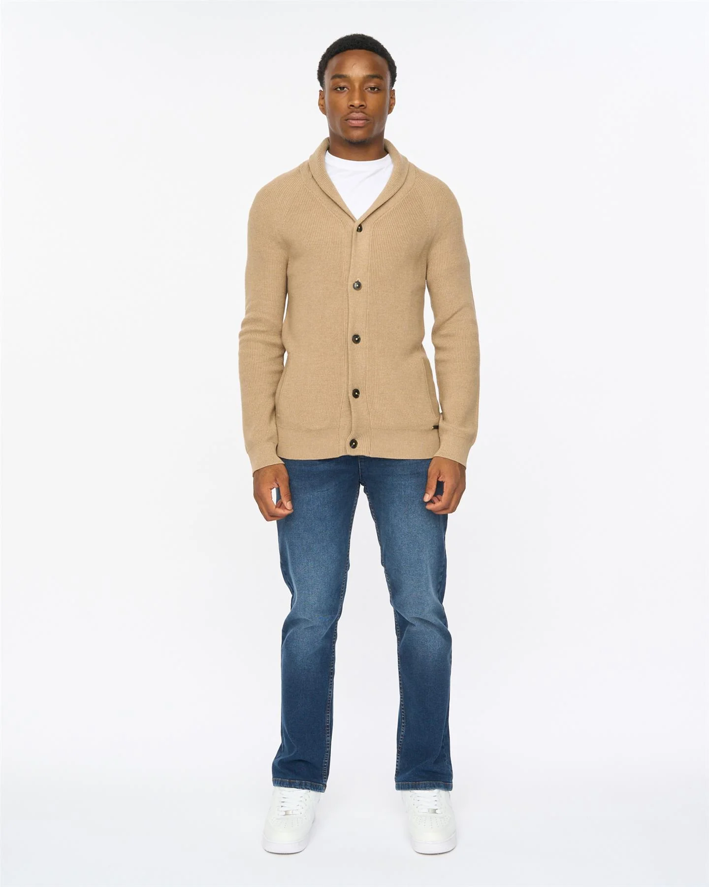 Venosa Shawl Cardigan Stone - Image 3