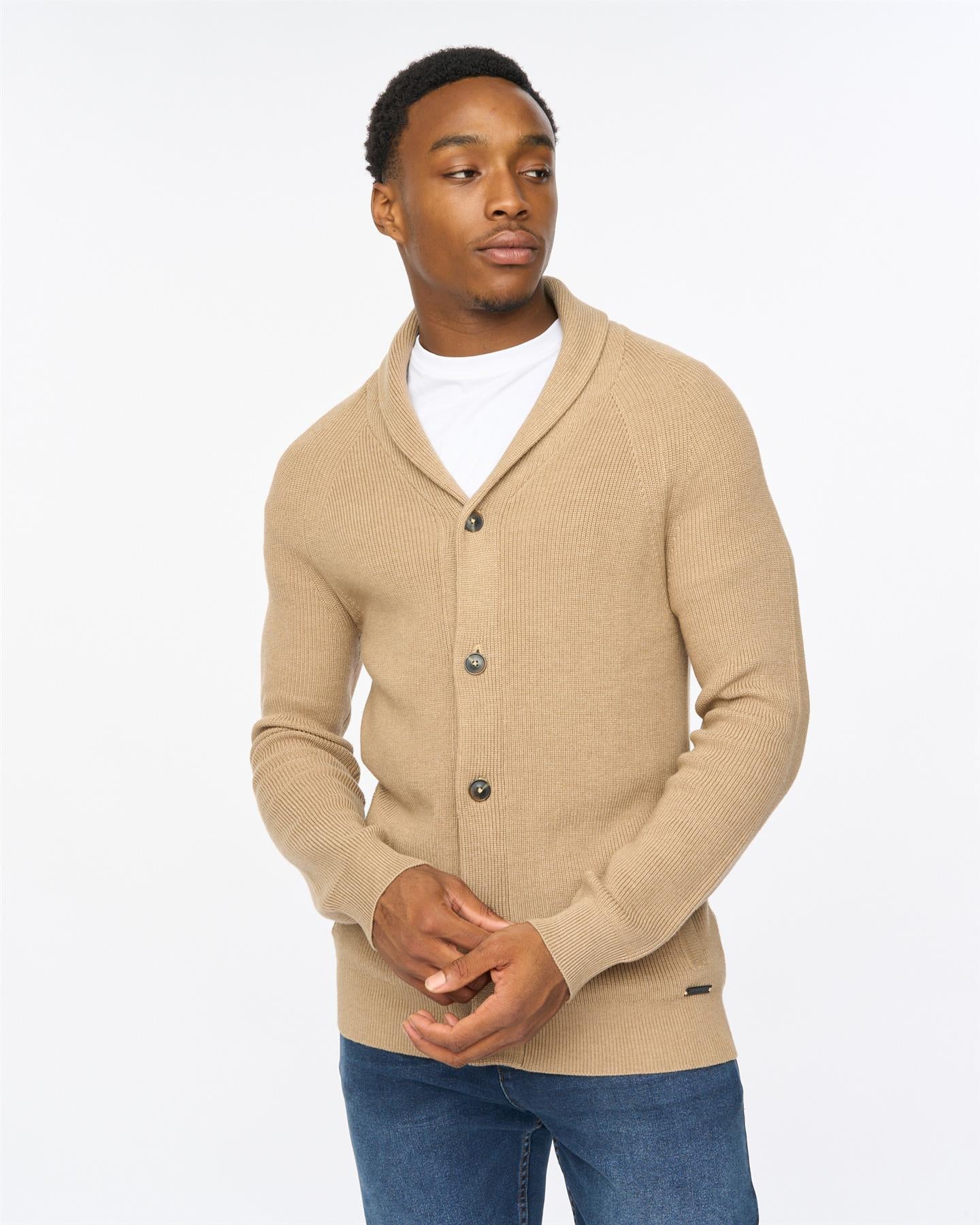Venosa Shawl Cardigan Stone - Image 4